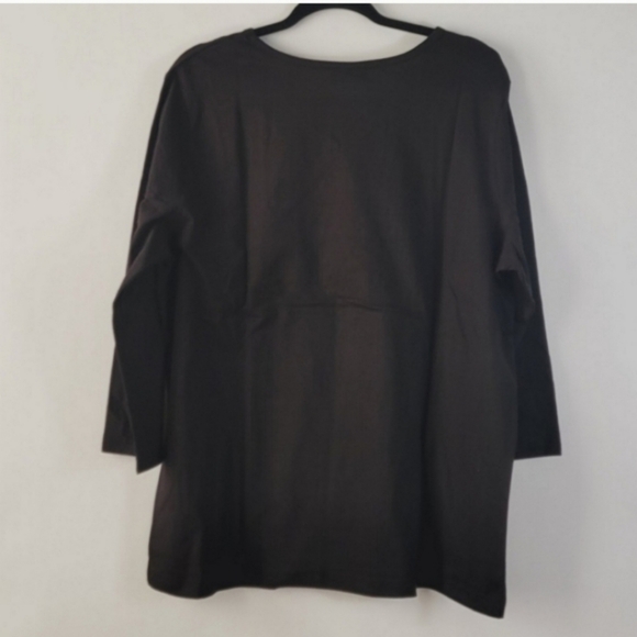 METROPOLITAN Christmas Holiday Snowman Longsleeve Shirt Size Medium - Picture 3 of 4